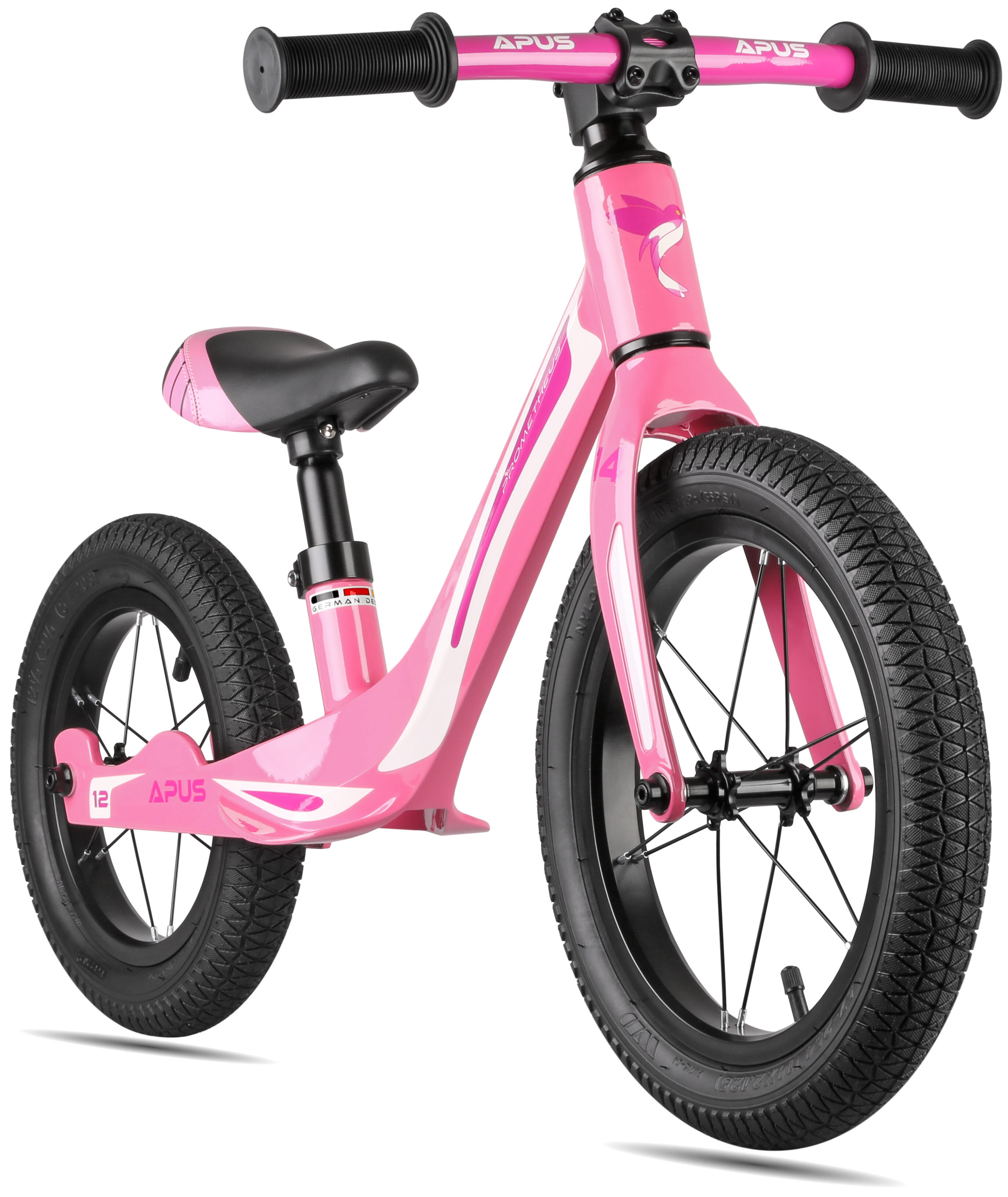 PROMETHEUS BICYCLES Laufrad ab 2-3 Jahre 14/12 Zoll Räder Kinderlaufrad Magnesiumrahmen Modell APUS
