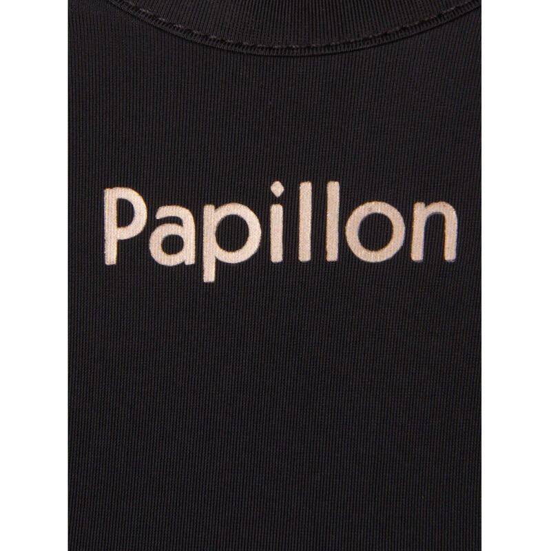 Papillon Fitness shirt s/sl v-neck dames zwart