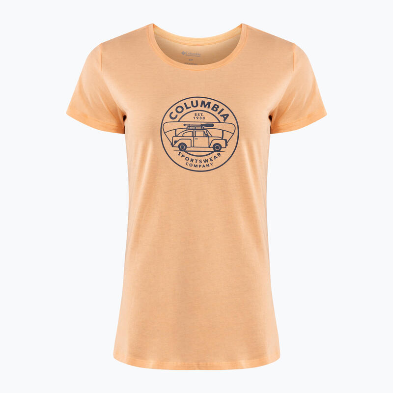 Tricou trekking femei Daisy Days Graphic, portocaliu