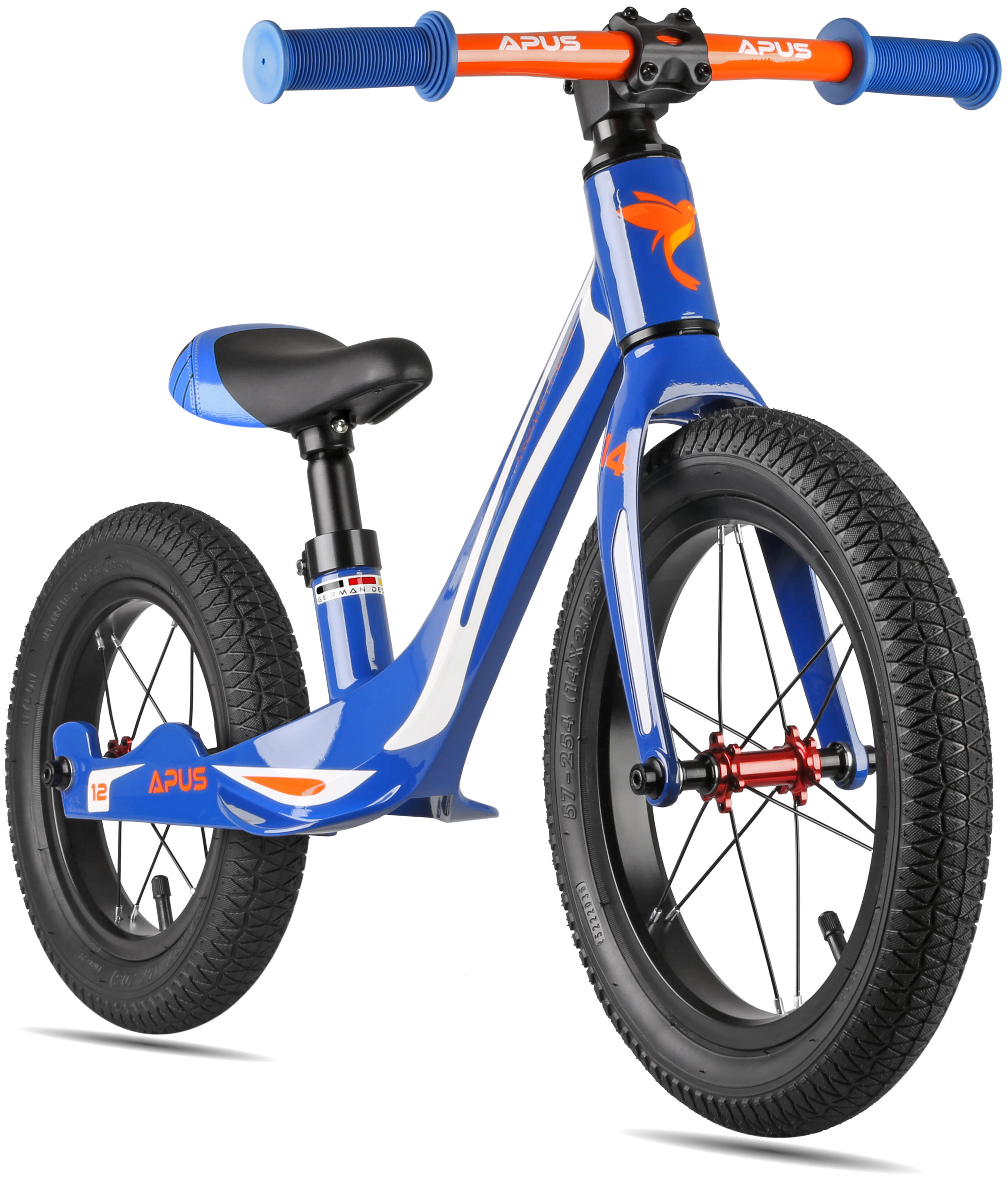 PROMETHEUS BICYCLES Laufrad ab 2-3 Jahre 14/12 Zoll Räder Kinderlaufrad Magnesiumrahmen Modell APUS