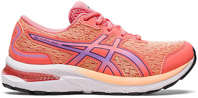 Asics gel-cumulus 24 gs hardloopschoenen junior zalmroze