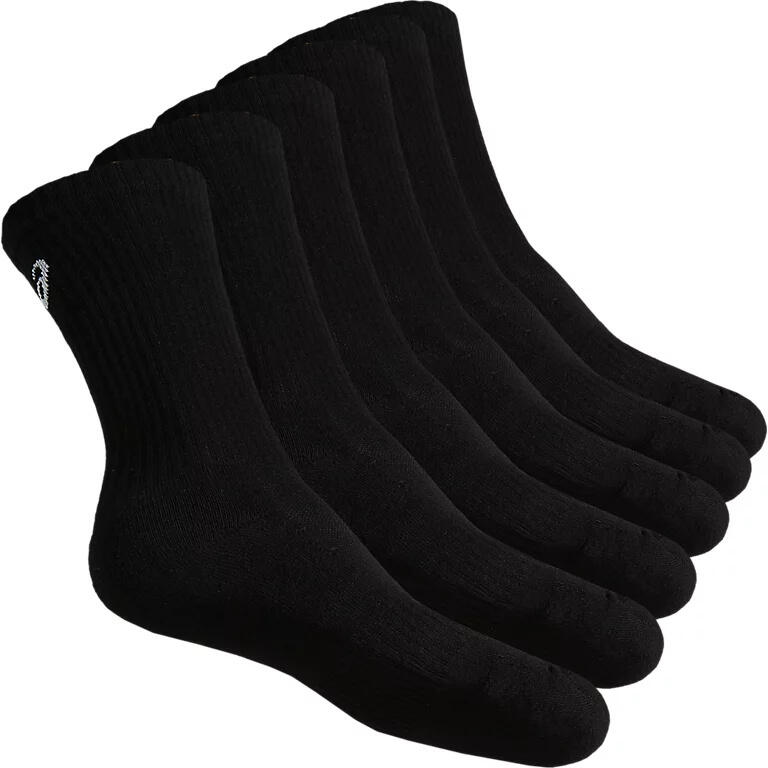 ASICS CREW chaussettes de sport noires 6 paires