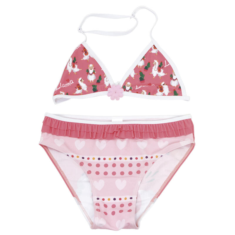 Arditex bikini Llama triangle filles polyester rose