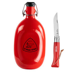 Le lot Baroudeur 1 Gourde Le Grand Tétras plus un Opinel n°= 8