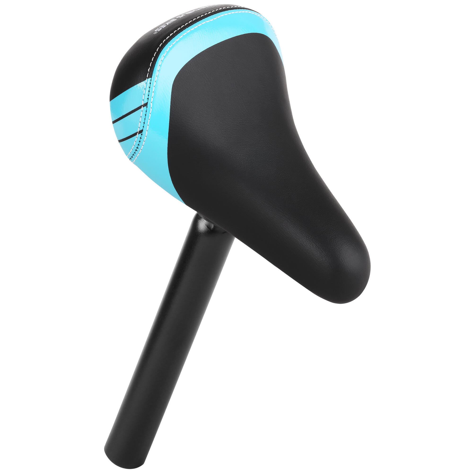 Prometheus Bicycles - Selle De Vélo De Draisienne Enfants 10-12 Pouces Avec Tige De Selle Alu 25.4mm - Selle De Vélo - Bleu|noir - Taille Unique - Decathlon