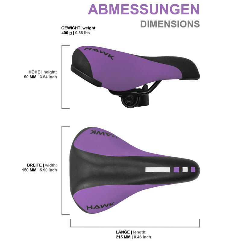 Sattel für Kinderfahrrad Kinderfahrradsattel für 12 14 16 18 Zoll Kinderräder