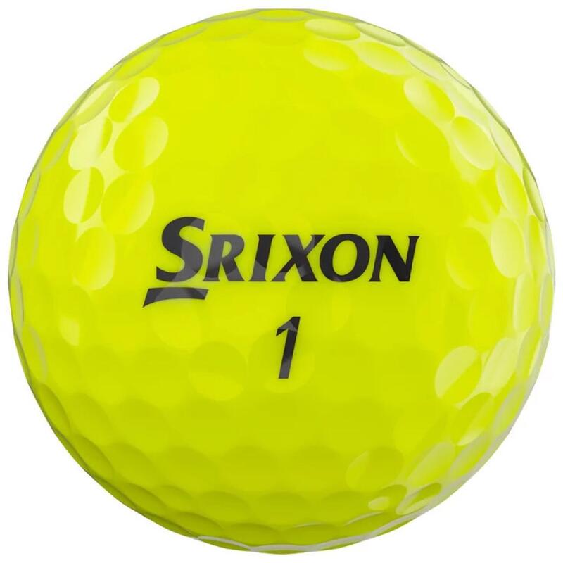 Packung mit 12 Golfbällen Srixon Q-Star Tour Gelb