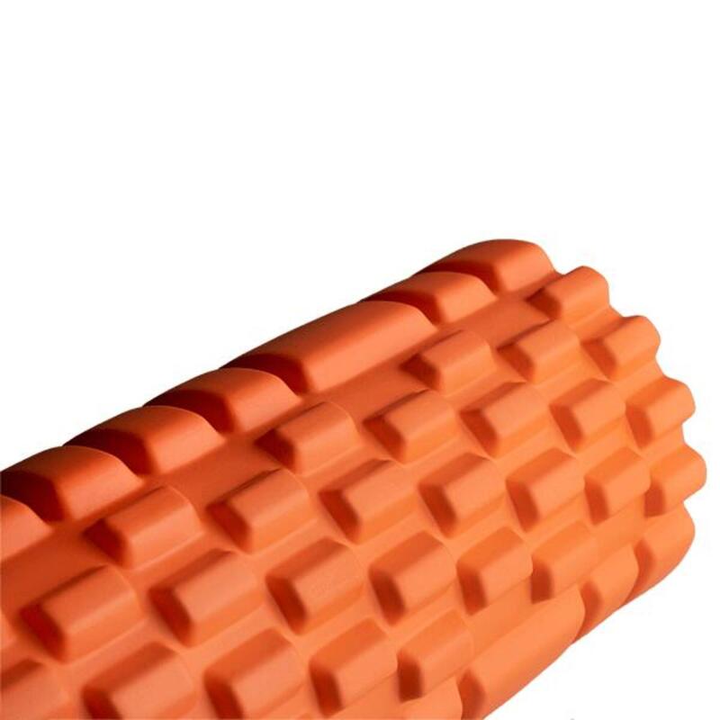 Foam roller / massage roller / fitness roller  33cm - Ø 14cm - oranje