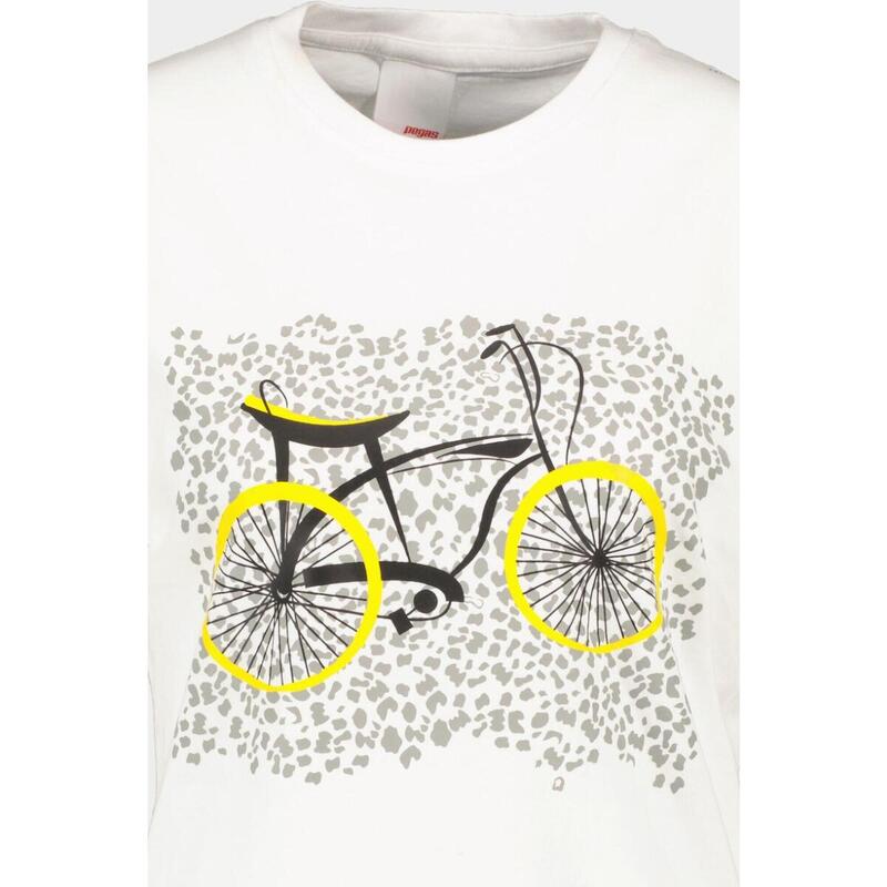 TRICOU CASUAL BICICLETA ANIMAL PRINT DAMA-XS