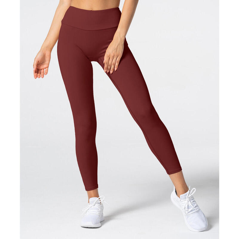 Legginsy z wysokim stanem Spark burgundowe