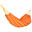 Hamac Simple en Coton Bio Carnaval Papaya