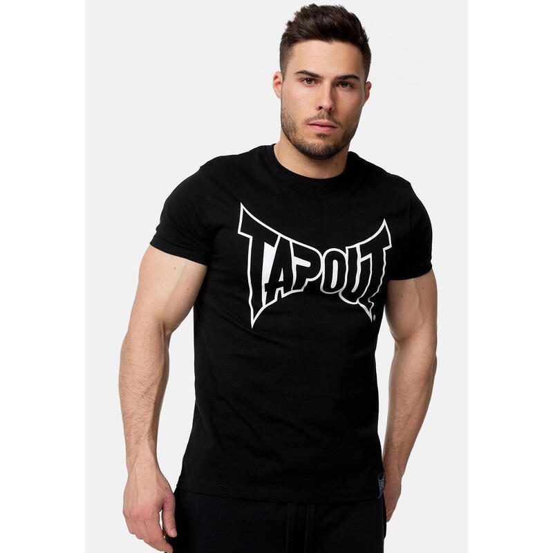 TAPOUT Herren T-Shirt normale Passform LIFESTYLE BASIC TEE