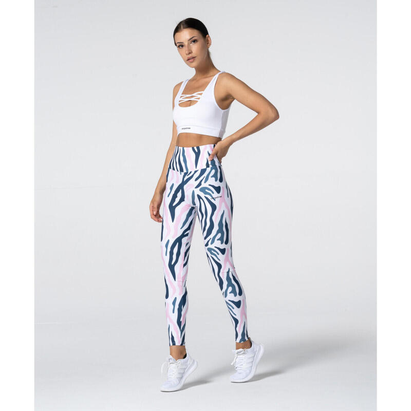 Legginsy z nadrukiem Zebra