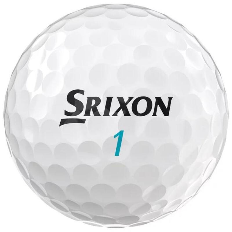 Caixa de 12 bolas de golfe Srixon Ultisoft Branco Novo