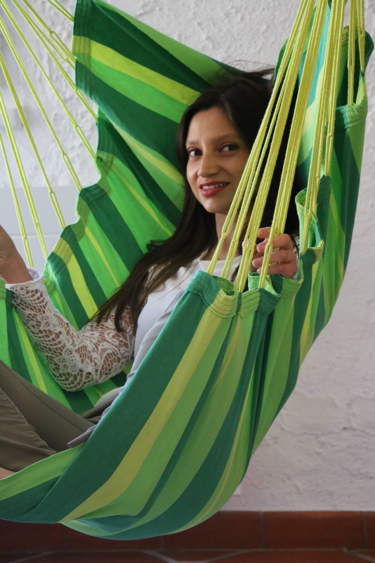 Chaise Hamac en Coton Bio Carnaval Limao 4/6
