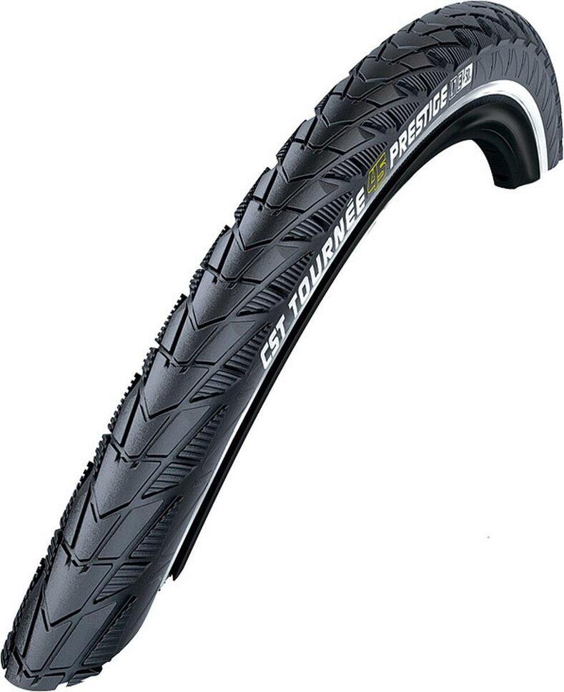 Opona Tournee Prestige 26 X 1,75 Czarna Z Odblaskowymi Liniami
