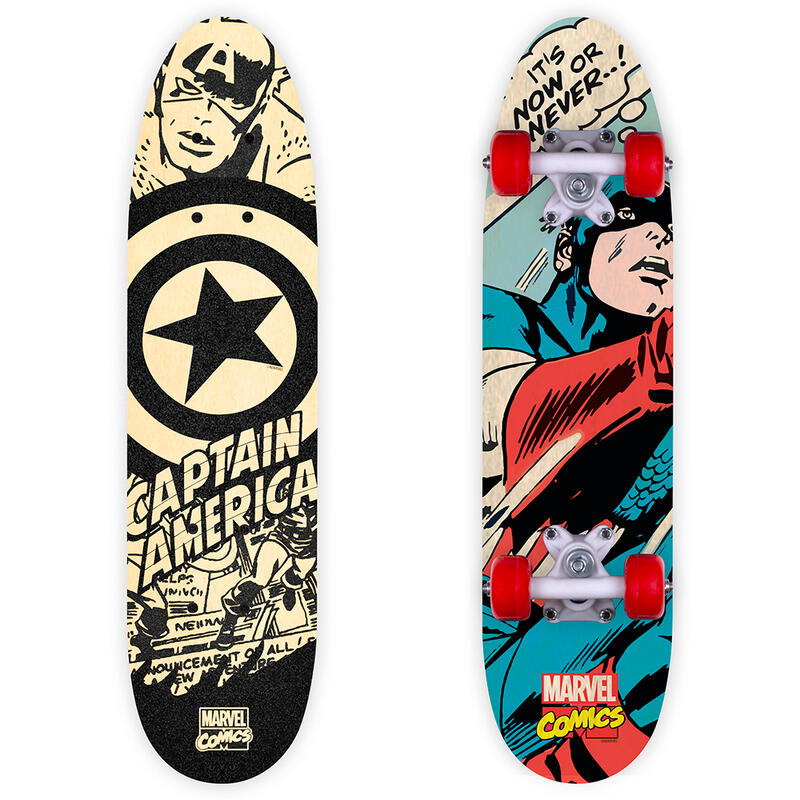 Skateboard en bois 24" pour enfants - Captain America