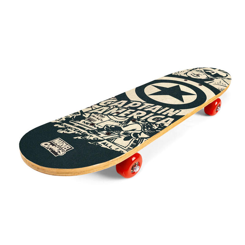 Skateboard en bois 24" pour enfants - Captain America