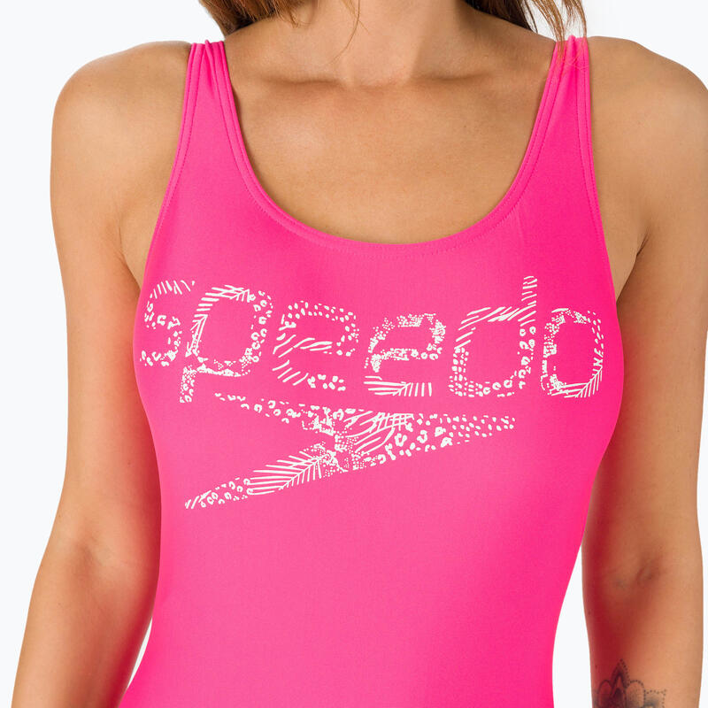 Speedo Logo Deep U-Back női egyrészes fürdőruha