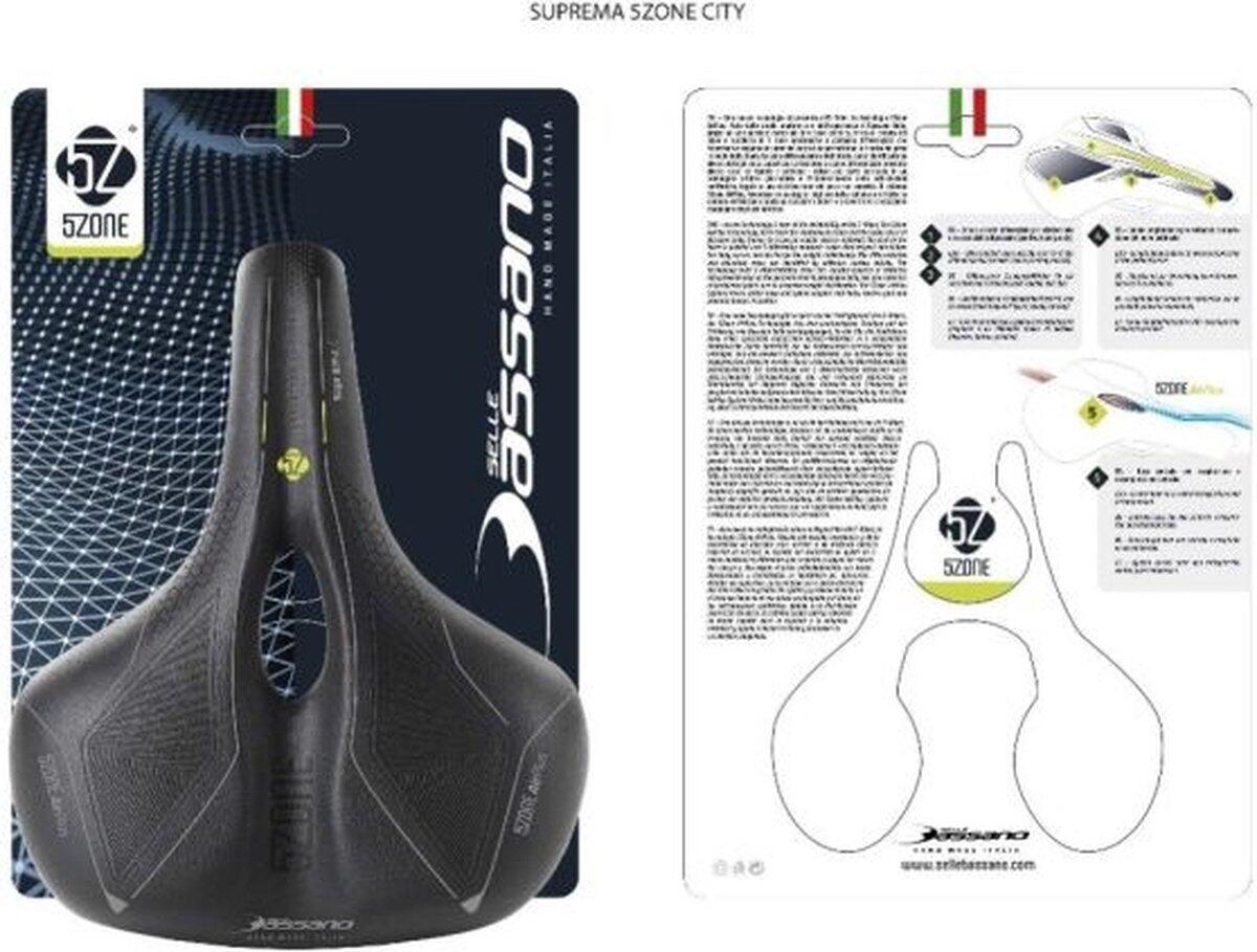 Selle de vélo Suprema 5zone EL Ville - Noir 4/5