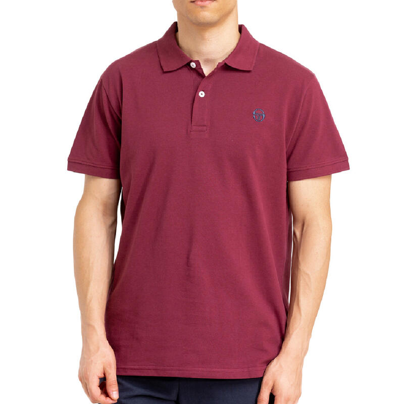 Polo Bordeaux/Marine Homme Sergio Tacchini Iconic