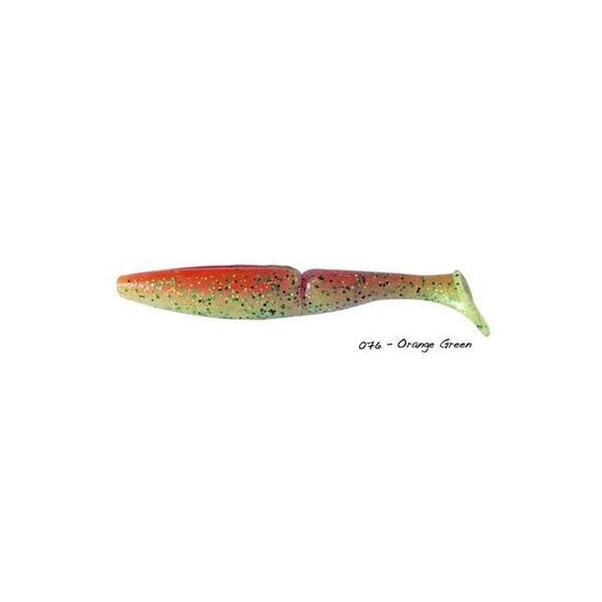 Leurre Souple Sawamura One Up Shad 5 pouces - 10,6cm (076 - Orange Green)