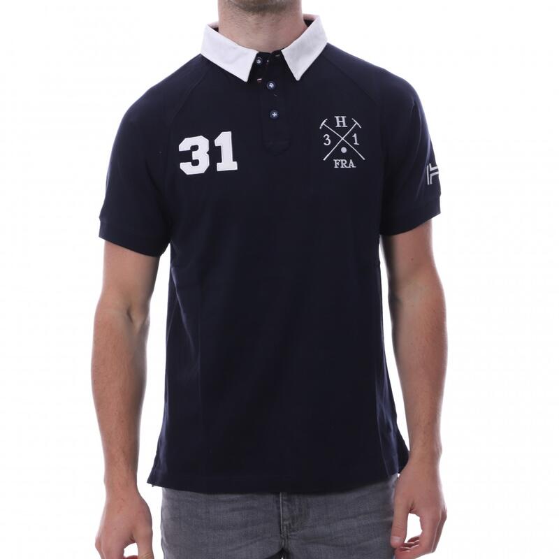 Polo marine homme Hungaria  Sport Style