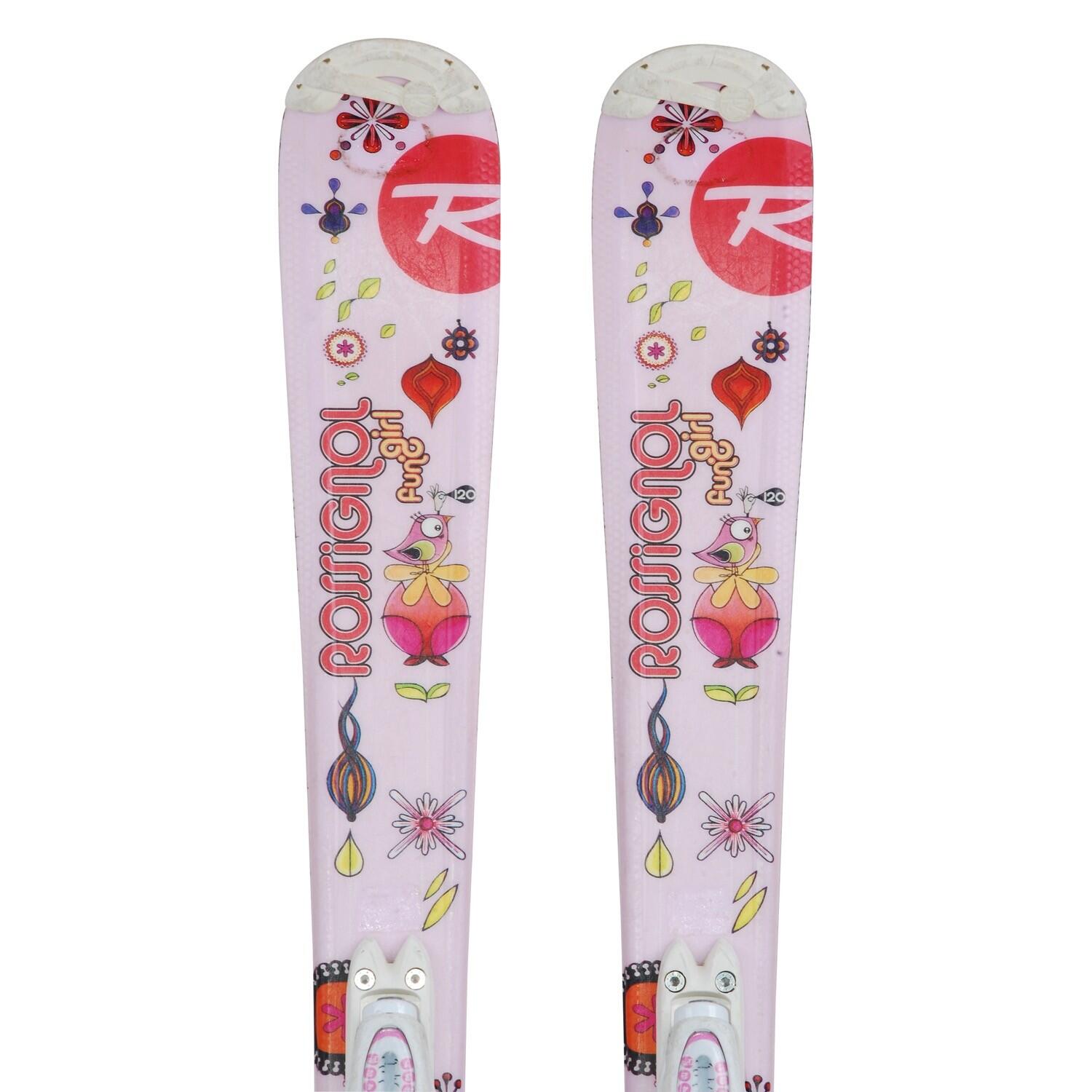 TWEEDEHANDS - Ski Occasion Rossignol Fun Girl Crazy + Fixations 2/4