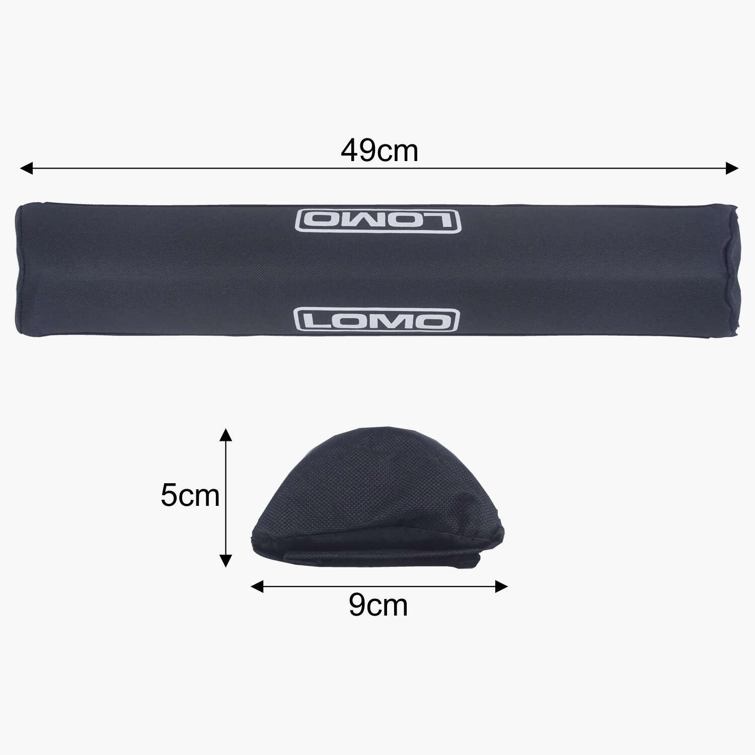 Lomo Rack Lomo Aero Roof Rack Bar Pads - 1 PAIR 49cm | Decathlon