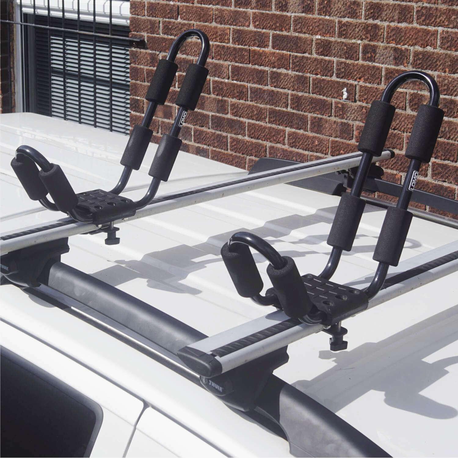 Lomo Kayak Roof Rack J Bars Twin Tube LOMO Decathlon