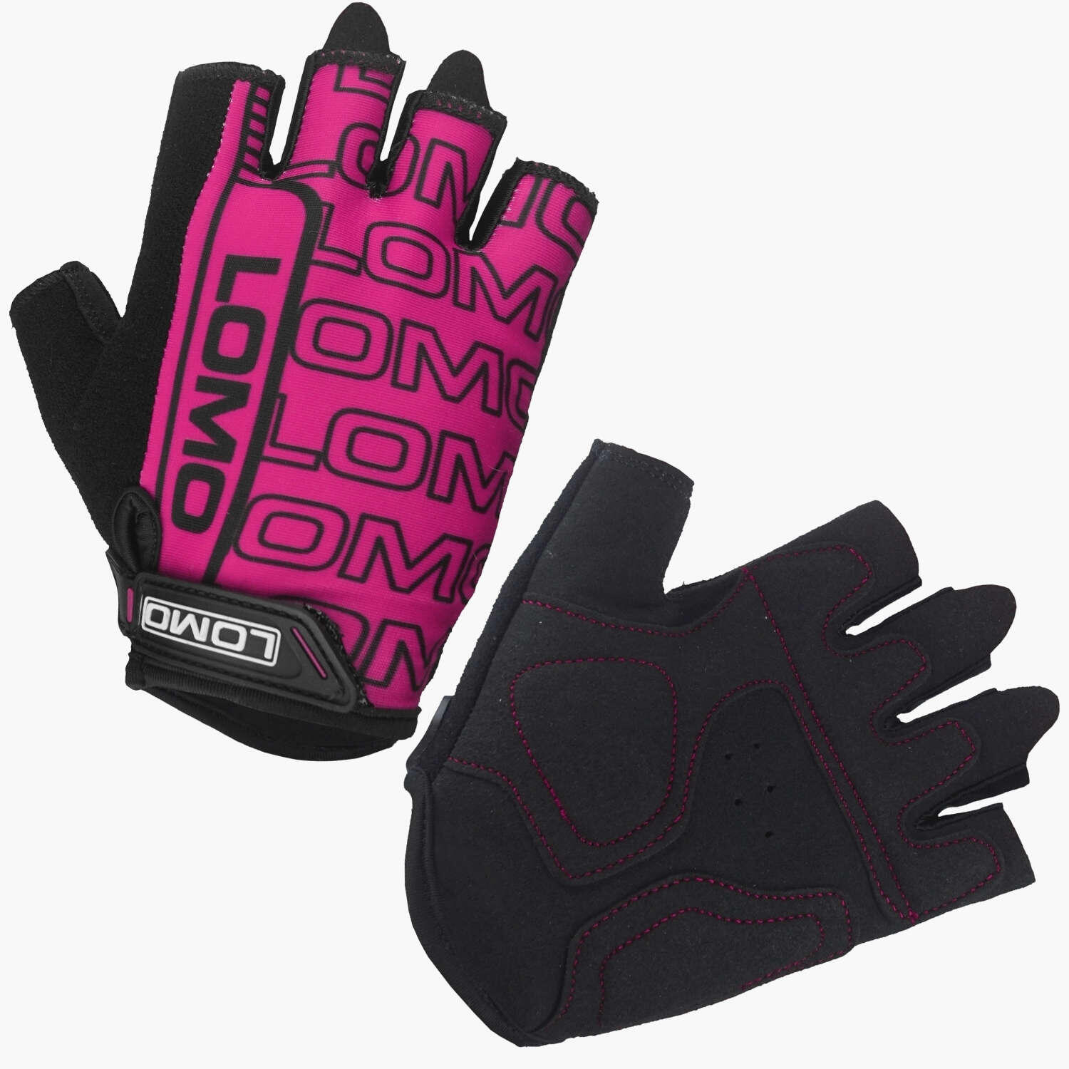 Lomo SG2 - Short Finger Cycling Gloves - Pink 1/5