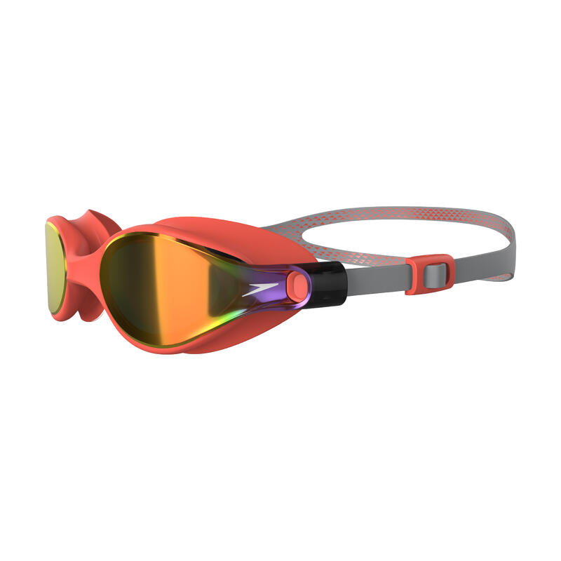 V CLASS LADIES' JAPAN MADE MIRROR SWIMMING GOGGLES (ASIA FIT) - ORANGE