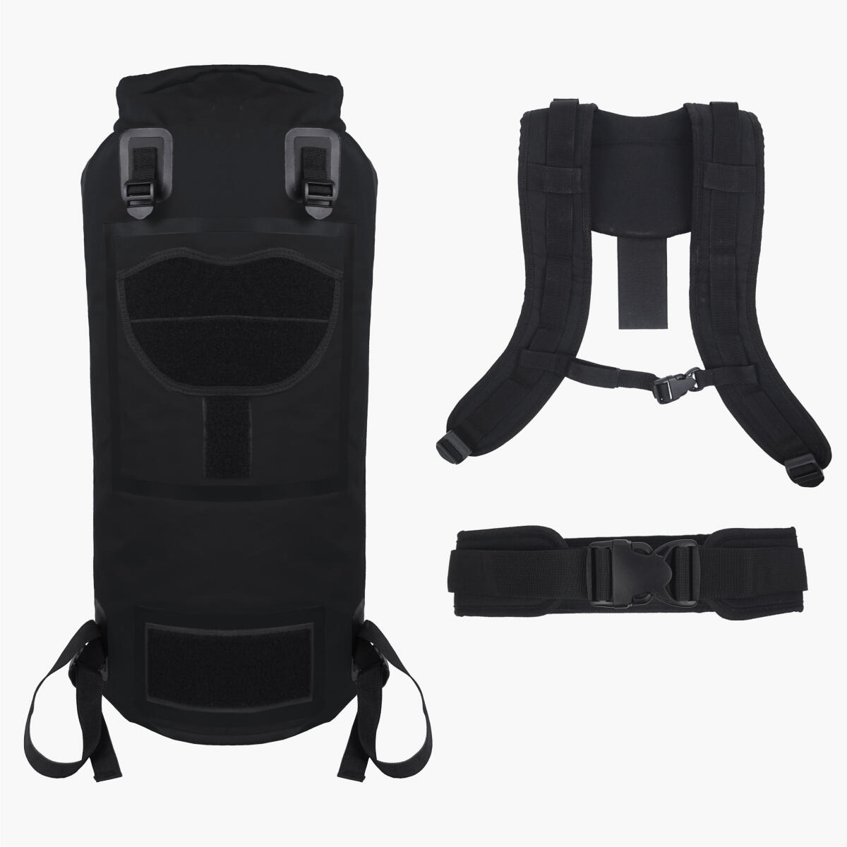Lomo 60L Dry Bag Rucksack Black LOMO Decathlon