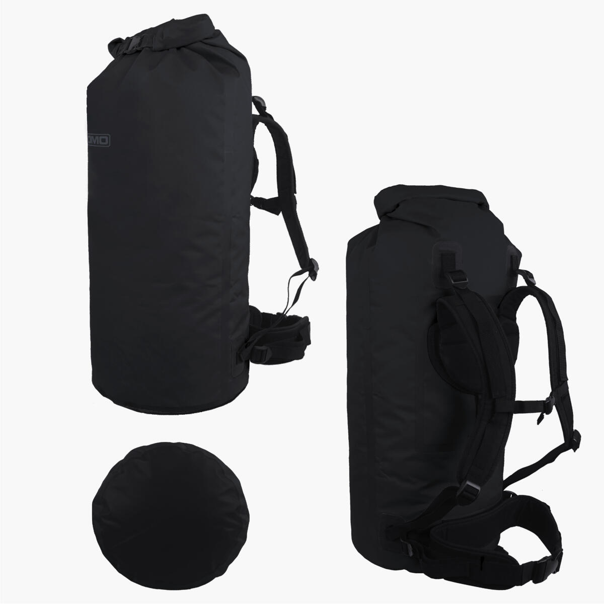 Lomo 60L Dry Bag Rucksack Black LOMO Decathlon