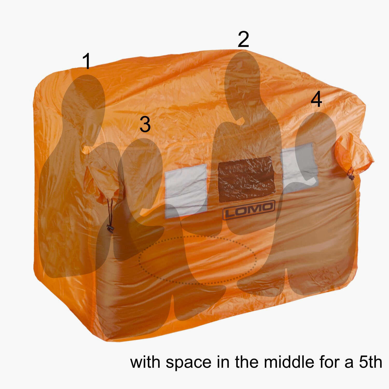 Lomo Emergency Storm Shelter. 4-5 Person Group Bothy Bag 5/6