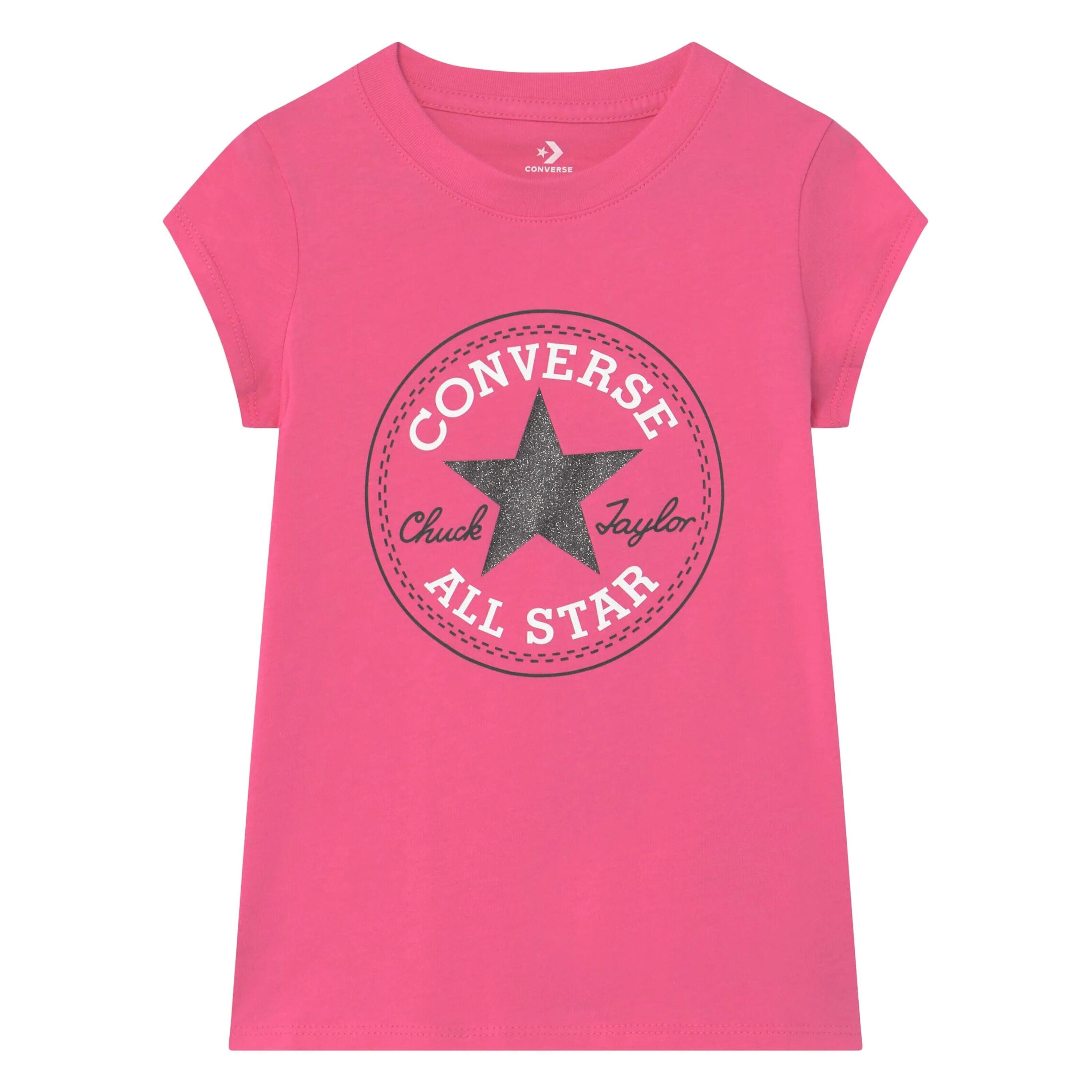 CONVERSE Maglia a Maniche Corte per Bambini Converse Timeless  Rosa