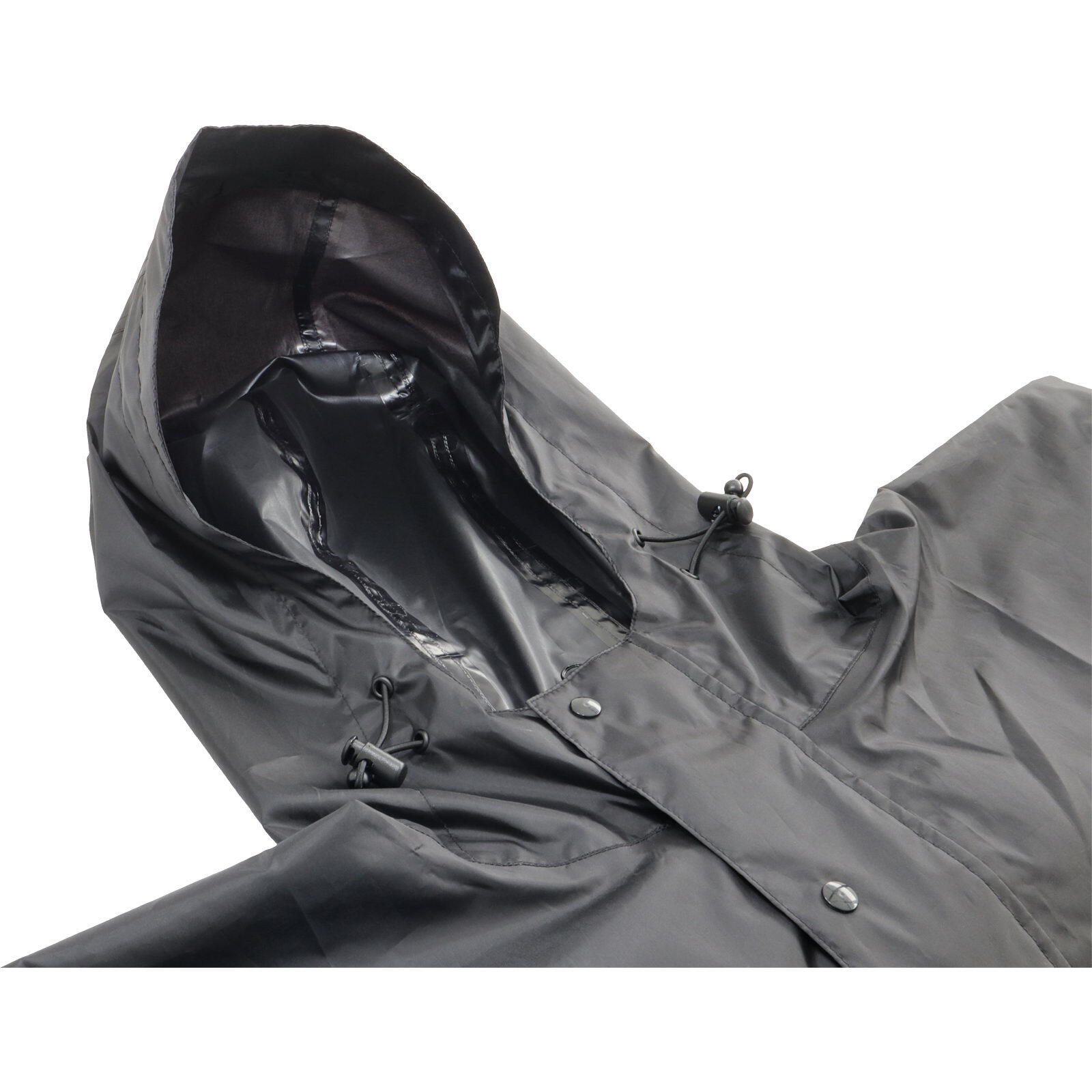 Regenponcho Trekking schwarz 2/7