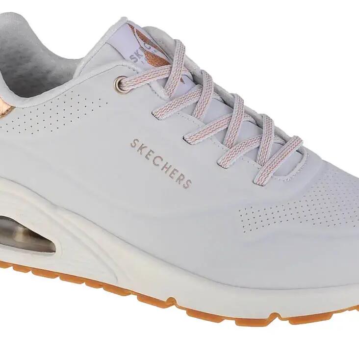 Women's UNO SHIMMER AWAY Sneakers White/Rose Gold