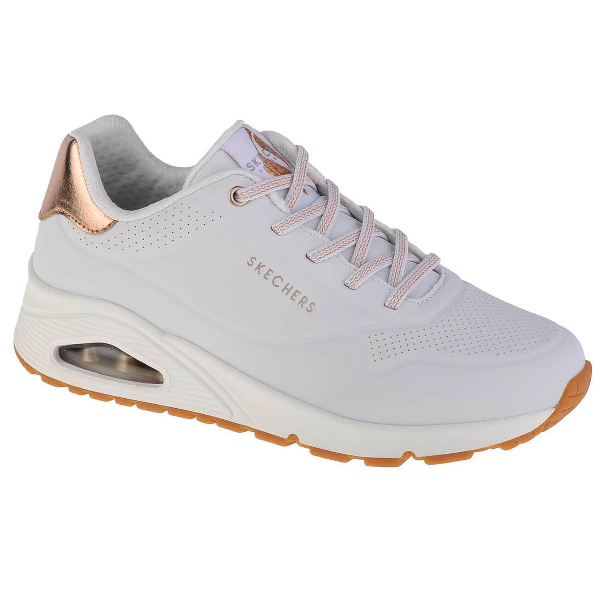 Skechers - Sneakers Pour Femmes Uno-shimmer Away - Baskets - Blanc|jaune|rose - 37 - Decathlon
