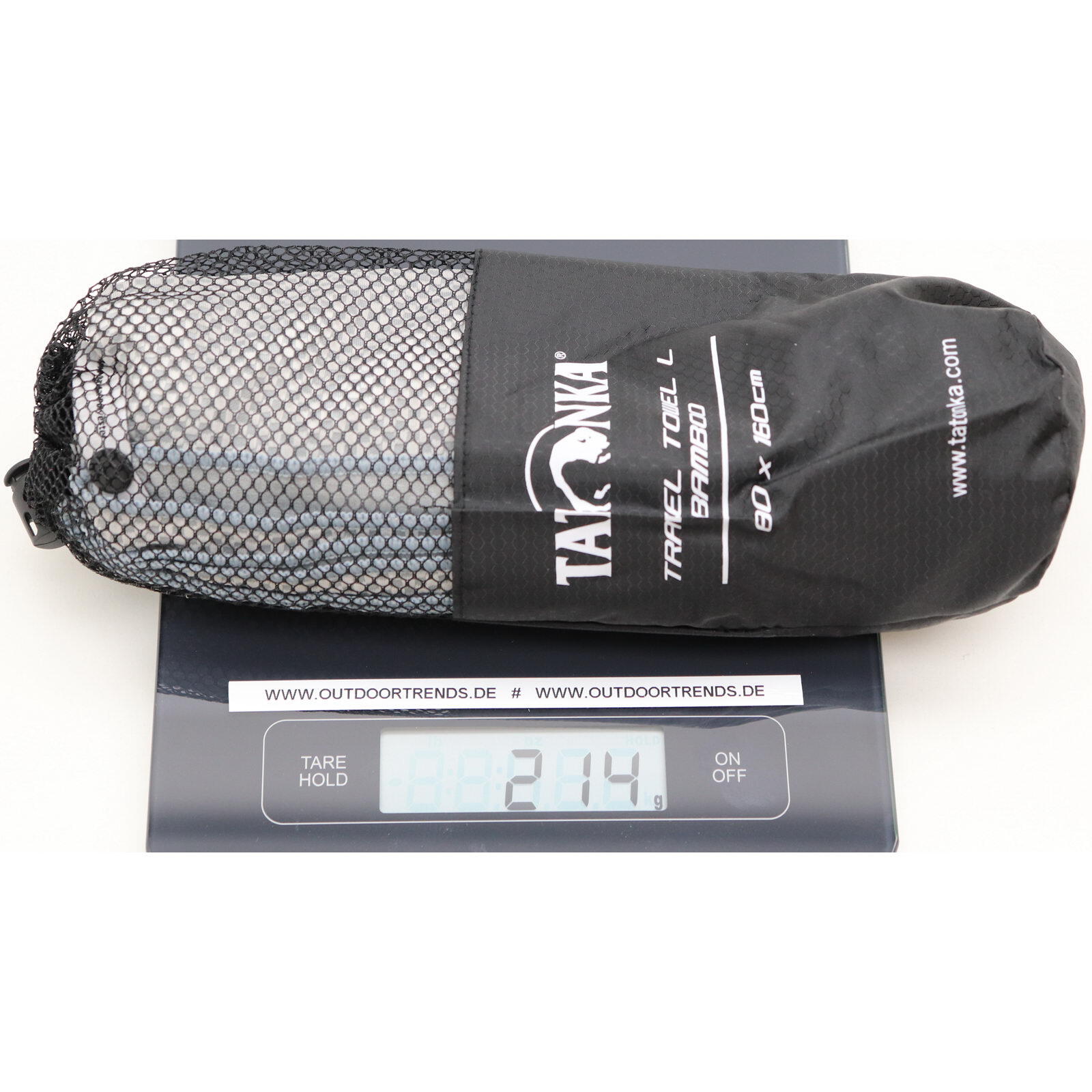 Funktionshandtuch Travel Towel Bamboo L grey 3/4