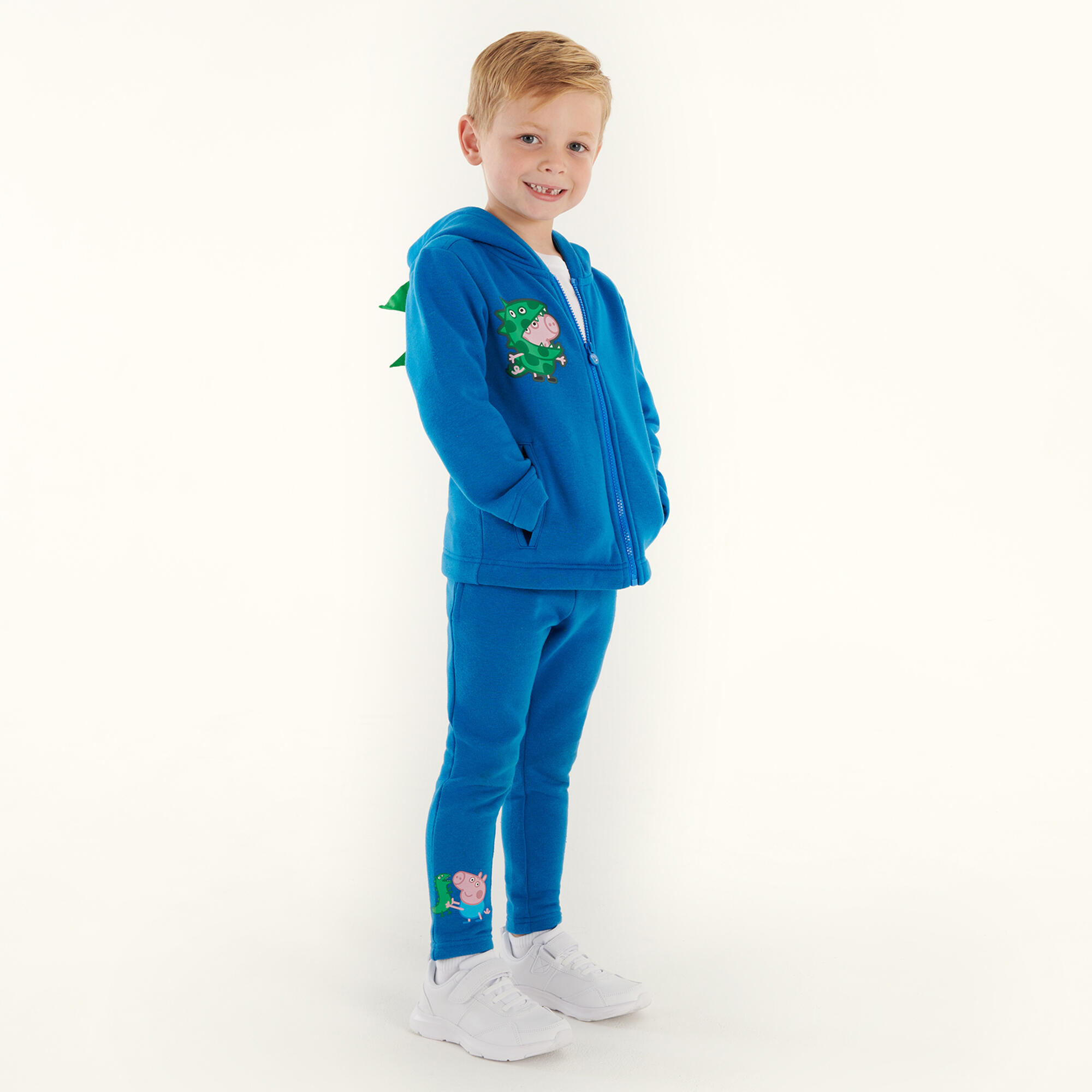 Peppa Pig Kids' Hiking Polycotton Joggers - Bright Blue 5/5