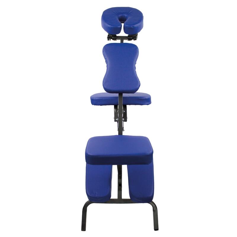 Cadeira de massagem Dobrável Ajustável Até 250 kg Com saco de transporte Azul