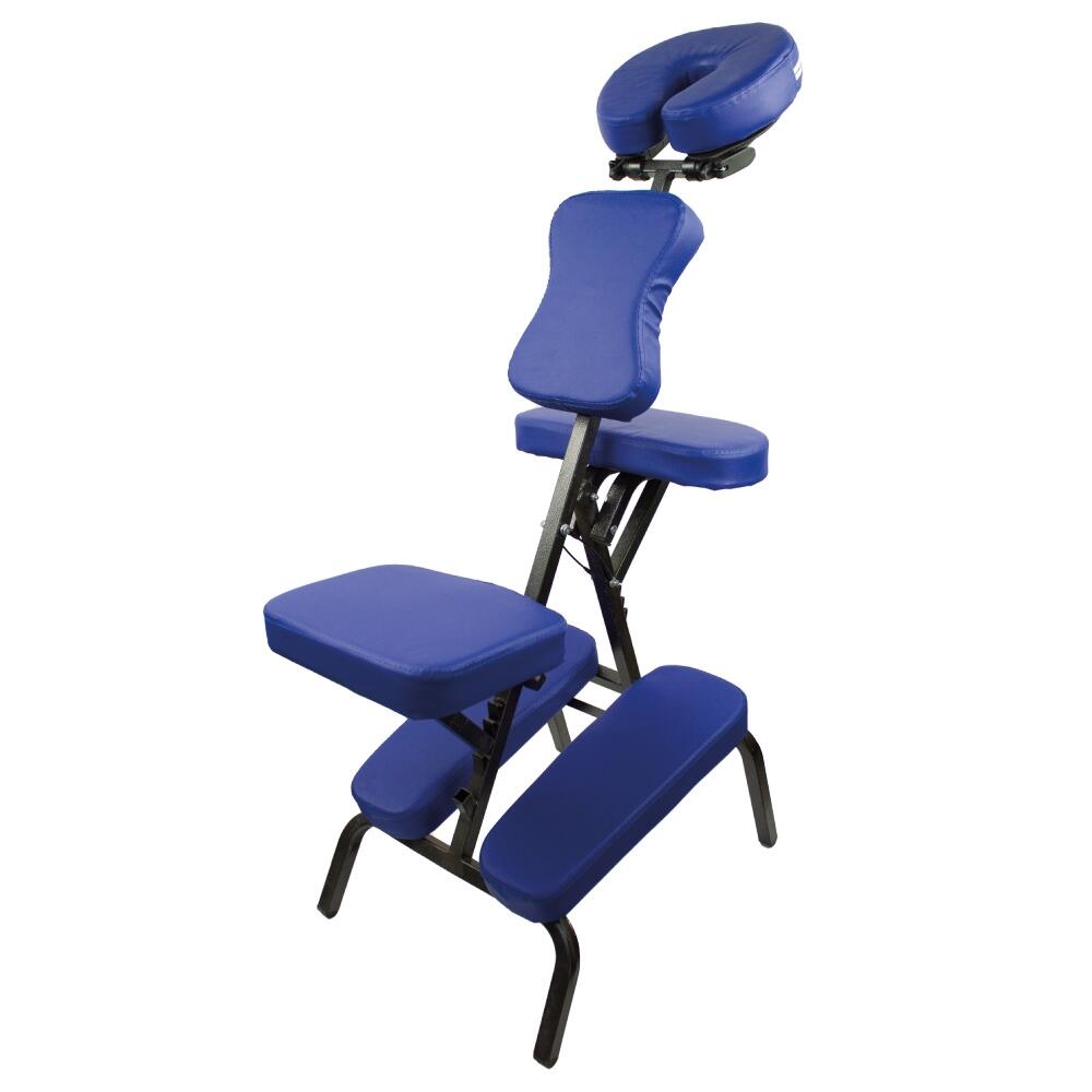 Mobiclinic - Fauteuil De Massage Pliant Réglable Jusqu'à 250 Kg Avec Sac De Transport Bleu - Fauteuil De Massage - Decathlon