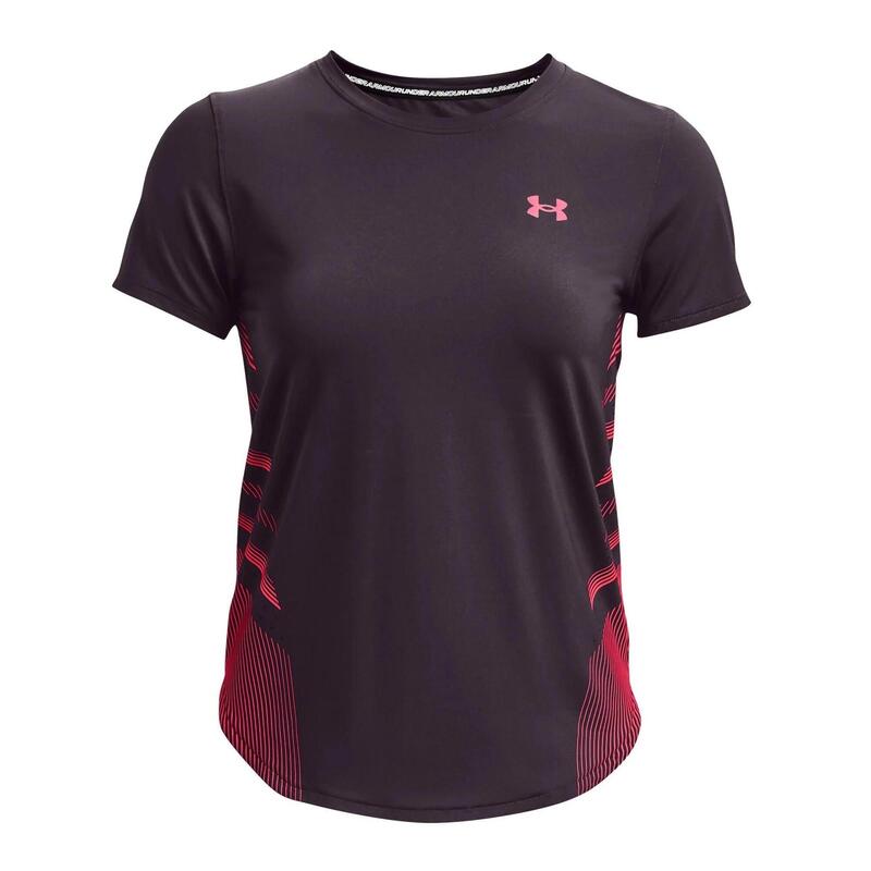 Camiseta de manga corta para mujer Under armour Iso-chill laser en color marron