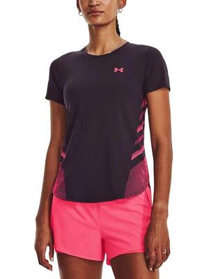 T-shirt Under Armour Iso-Chill Laser II viola sportivo