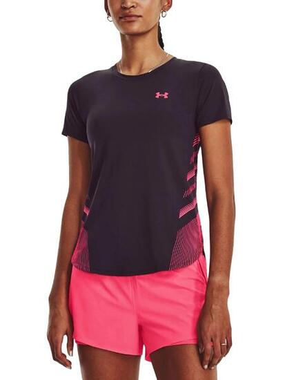 T-shirt Under Armour Iso-Chill Laser II viola sportivo