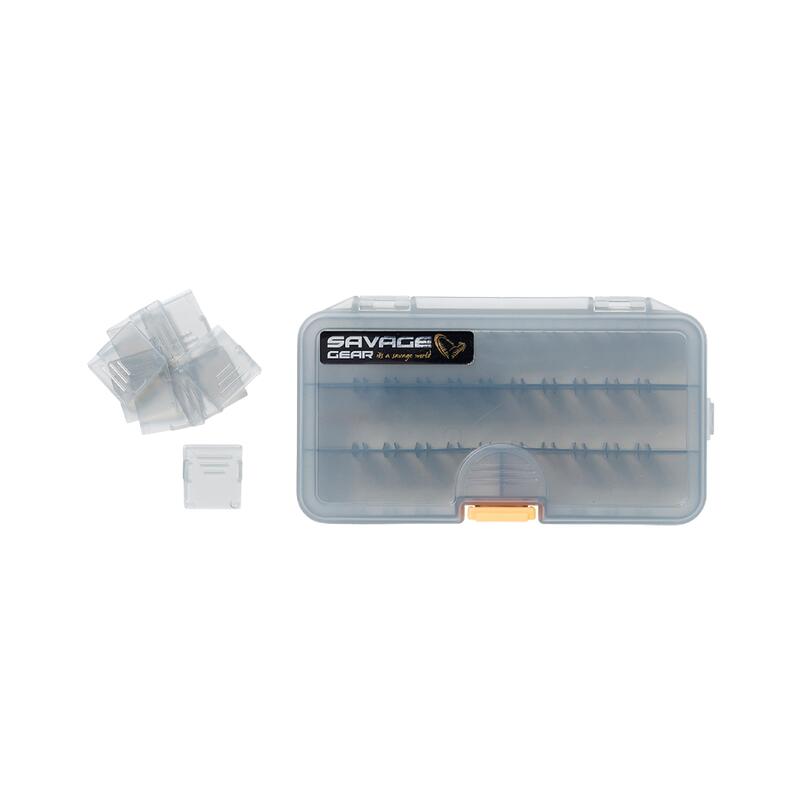 Boîte de rangement Savage Gear Lurebox Smoke (Cassette B - 21,4 x 11,8 x 4,5 cm)