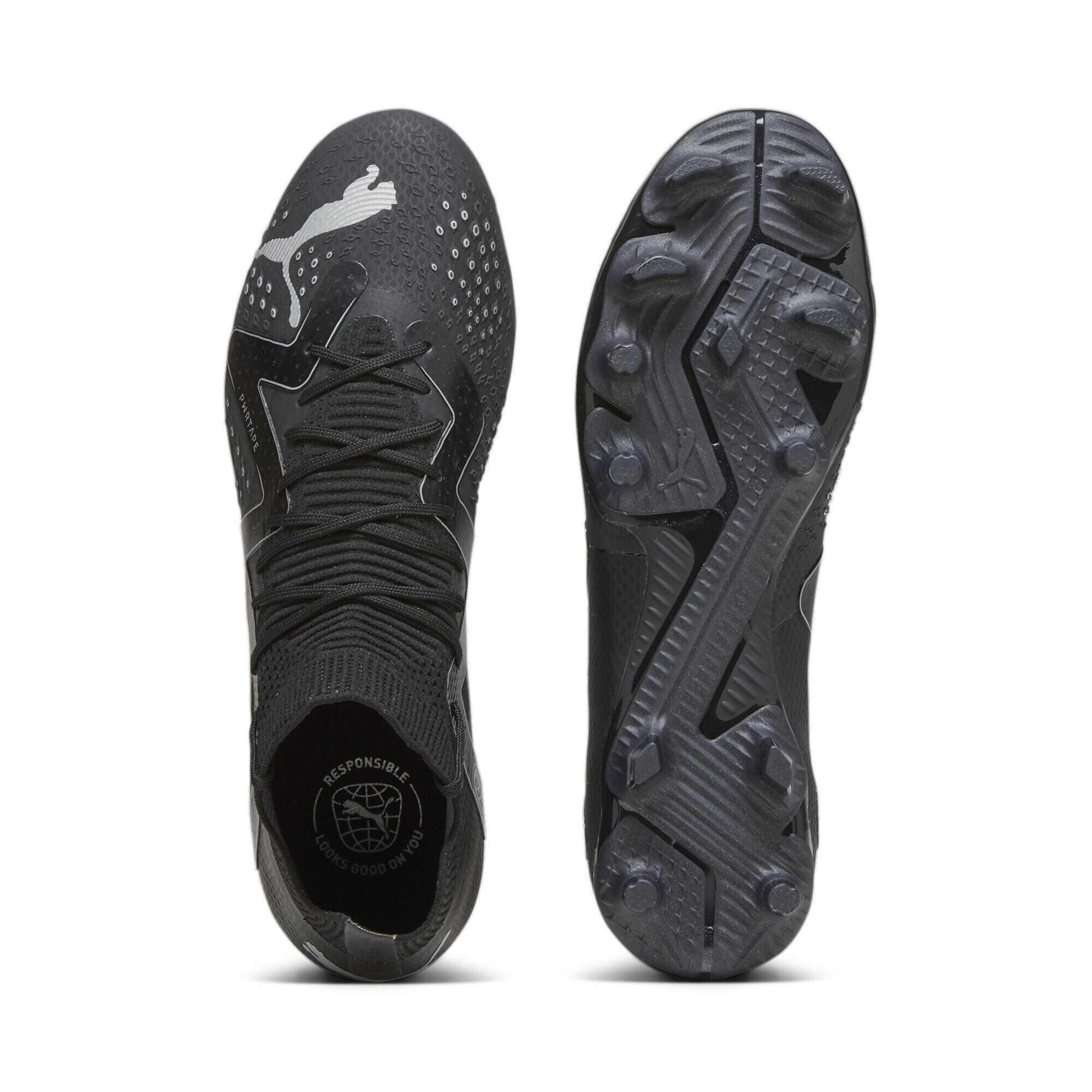 Chaussures de football FUTURE PRO FG/AG PUMA Black Silver Metallic 6/7