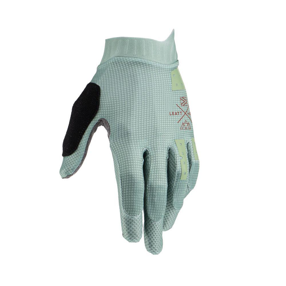 Gants de cyclisme femme VTT 1.0 GRIPR vert 3/7