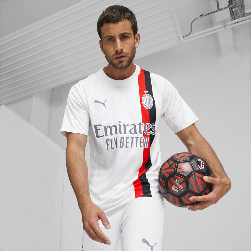 Maillot Away 23/24 AC Milan Homme PUMA White Feather Gray